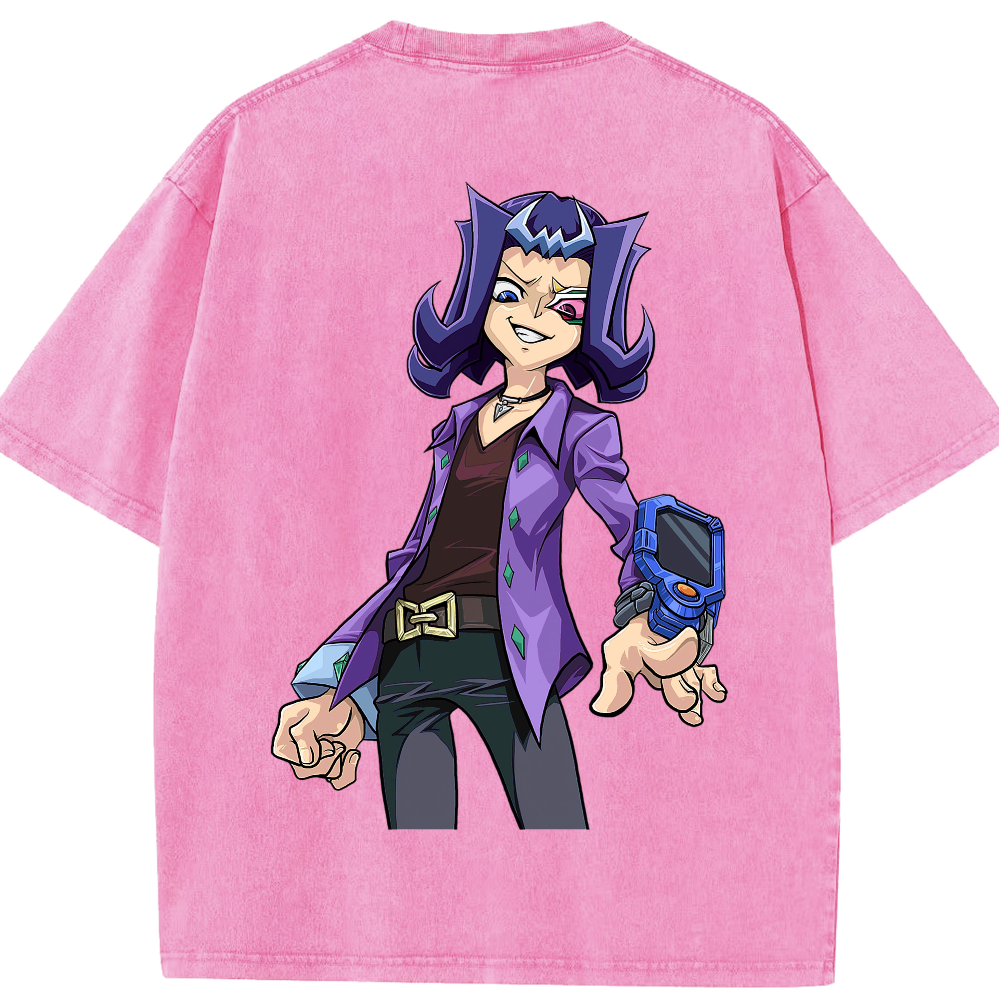 （画像用） 遊☆戯☆王 Yu-Gi-Oh! 綿100% ヴィンテージ風 半袖Tシャツ（背面プリント）